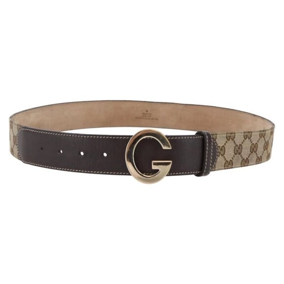 GUCCI GG Canvas Belt 33.5\